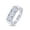 White Gold, variant on AFFY 3 Stone Men's Ring Lab Created Moissanite Wedding Band Ring In 14K Solid White Gold Jewelry Gift For Him Her (1.00 Cttw) Ring Size -11.5