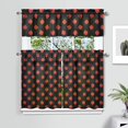 thumbnail image 2 of Kitchen Curtains 36 Inch Short - 3 Panel Set Strawberry Print, Rod Pocket Window Curtains 100% Polyester, Cute Fruit Valance for Farmhouse, Cafe, Living Room, Bedroom, Easy Wash, 2 of 6