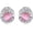 Filigree Pink Earrings, variant on Hug Earrings Sterling Silver Moonstone Hug Hand Stud Earrings Jewelry Valentine's Day Christmas Gifts for Women