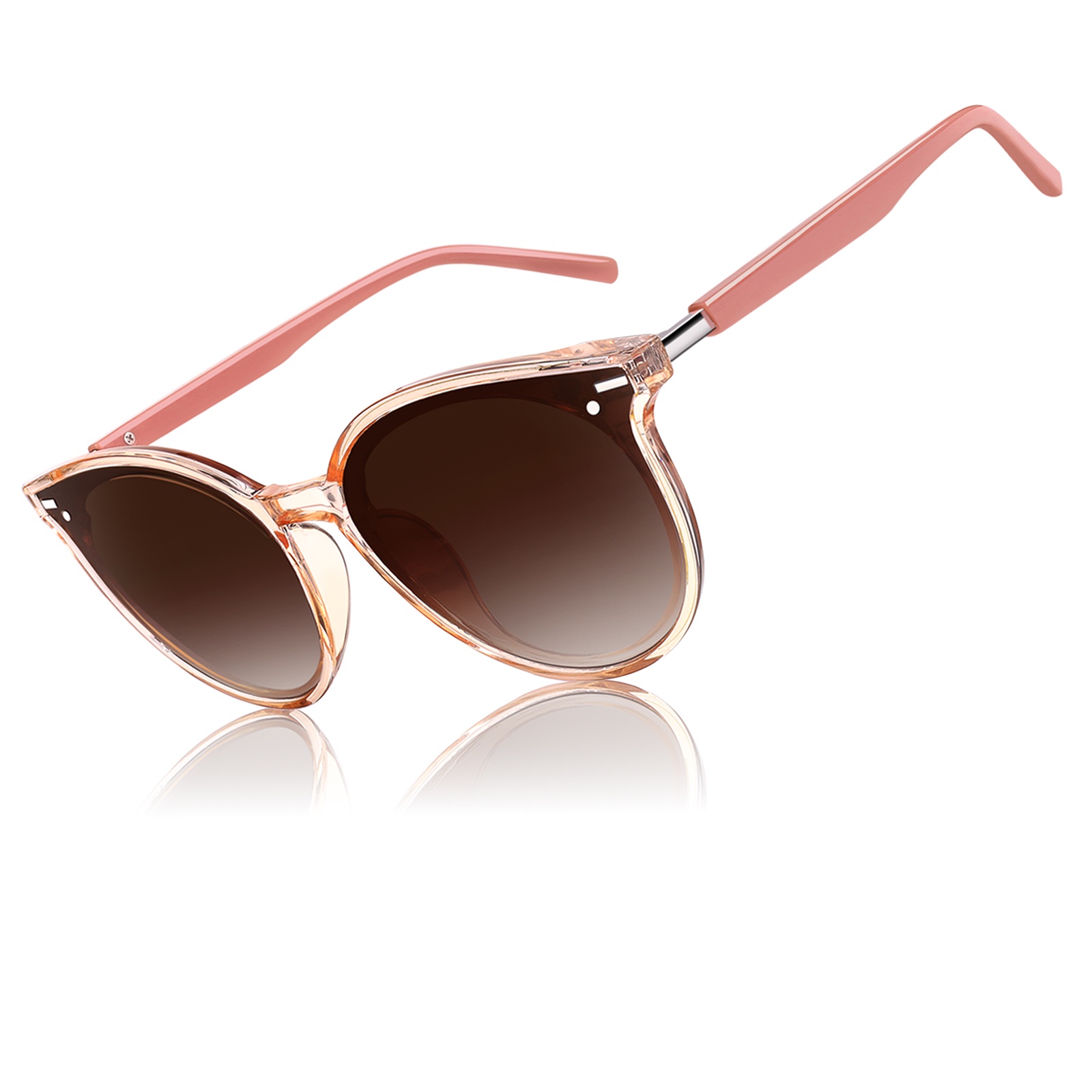 Sunier Cat Eye Polarized Sunglasses for Women Fashion Trendy Shades UV400
