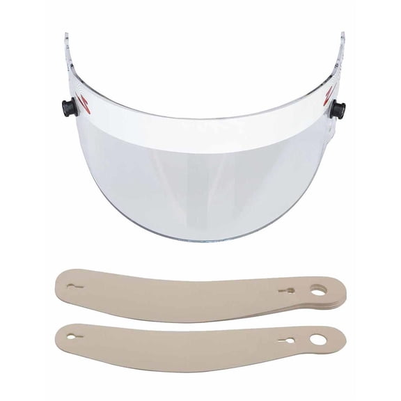 Speedway Motors Zamp Z-20 Antifog Helmet Shield Clear with Speedway Tear-Offs Fits 12-1/4 Inch Post Centers for ZAMP Helmets Box of 200