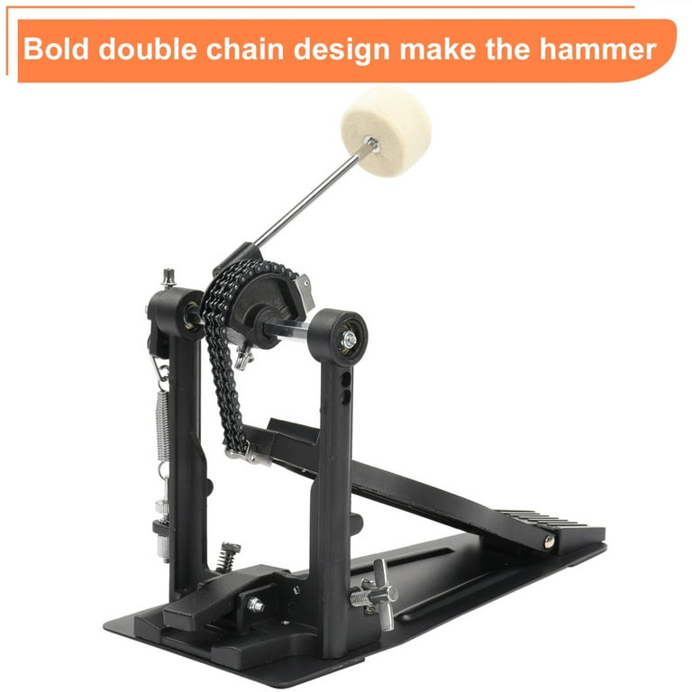 Double Bass Drum Pedal with Patch Suit, Double Chain Double Bass