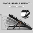 thumbnail image 4 of ABORON Folding Stairs for Dog to Get on Bed, 2-in-1 Portable Dog Ramp Step for Car, Couch, 5-level Adjustable Pet Ramp for Small & Large Old Dog & Cat - Load 200 lbs - 45.2" Long, Natural Wooden, 4 of 11