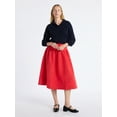 thumbnail image 2 of Free Assembly Women's V-Collar Sweater with Long Sleeves, Midweight, Sizes, XS-XXL, 2 of 6