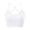 White, variant on Sngxgn Womens Longline Sports Bra Padded Workout Crop Tank Tops(White,S)