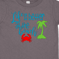 thumbnail image 4 of Inktastic Life is Better at the Beach Crab and Palm Tree Boys or Girls Toddler T-Shirt, 4 of 5