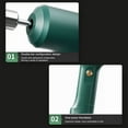 thumbnail image 4 of Cateissary Batidor de huevos eléctrico ABS, bajo ruido, portátil, inalámbrico, ajustable, recargable, cocina, agitador para hornear, batidor de huevos Electrodomésticos Verde Cateissary HA082563-01B, 4 of 6