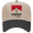 Khaki/Black, variant on Women's Embroidered Otto Cap 5 Panel Mid Profile Baseball Cap - Bull Skull, Cowboy Killer Design, Natural/Red