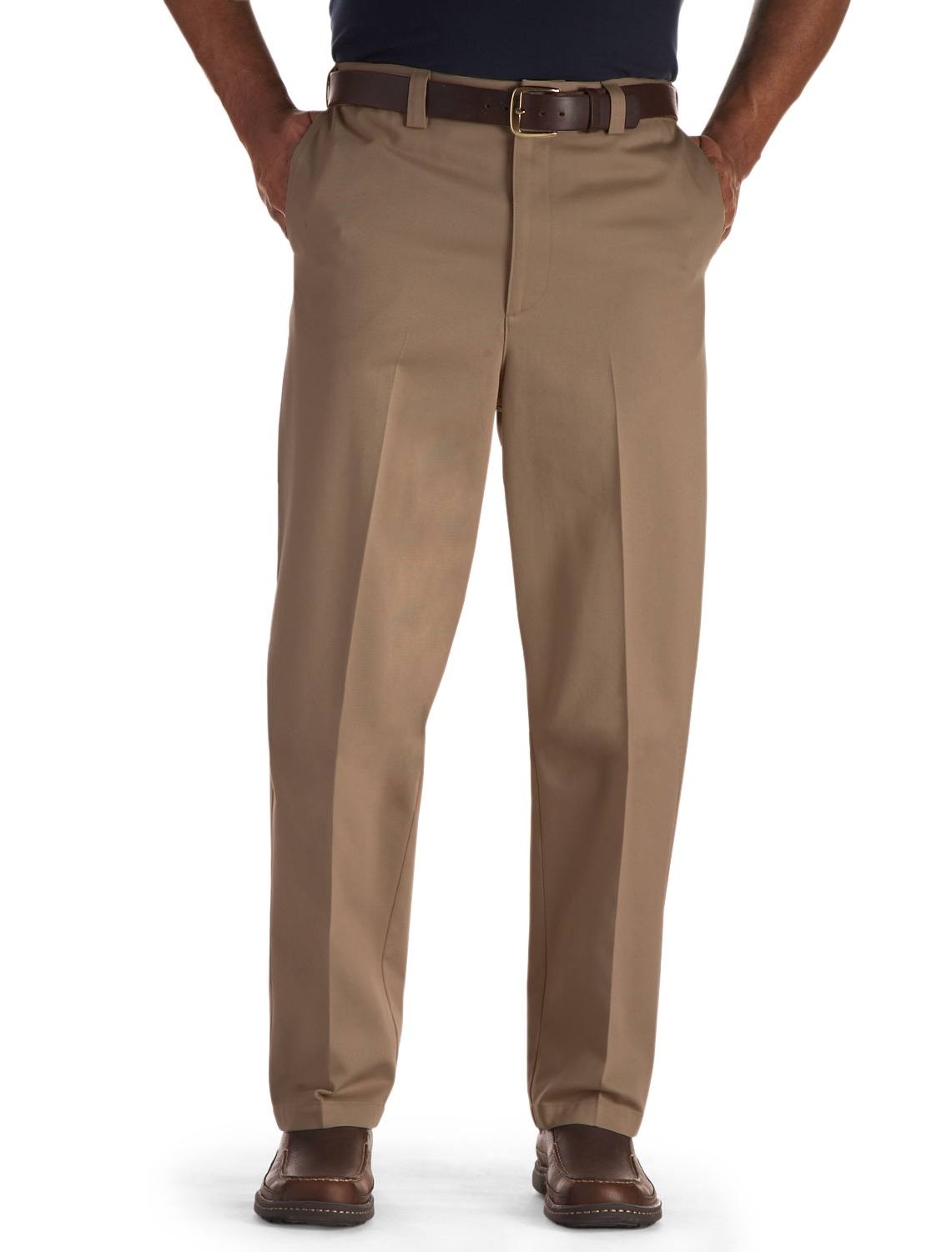 Oak Hill by DXL Men's Big and Tall Premium Stretch Twill Pants, Latte ...