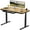 Black Frame + Bamboo Top, variant on FLEXISPOT Q8 55"x28" Wireless Charging Dual Motors Standing Desk with Drawers, Dark Bamboo Top Height Adjustable Desk with Cable Management Tray