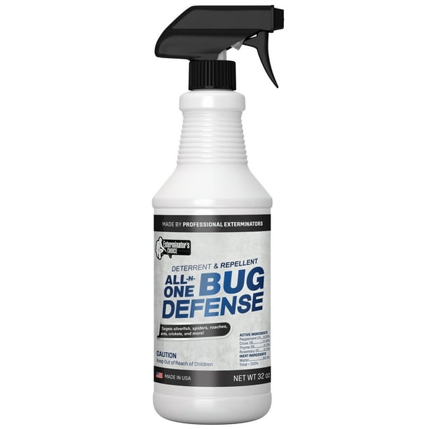 Exterminators Choice AllNOne Bug Defense Natural Spray, Roaches, Ants, Silver Fish, Crickets