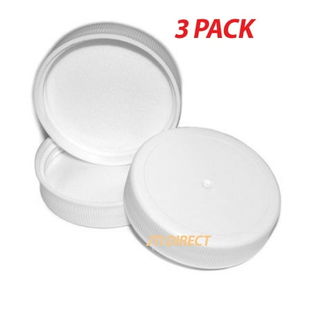 - 3PK Lot Replacement Screw-On Cap Caps 3 & 5 Gallon 48mm Water Bottle Made USA