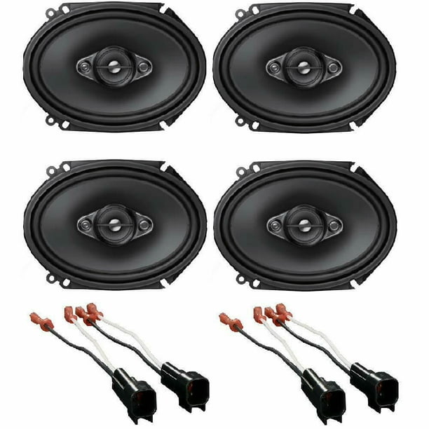Pioneer 350W Max (80W RMS) 6x8" Speakers + 4 Metra 725600 Ford Linclon