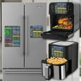 thumbnail image 3 of Air Fryer Magnetic Cheat Sheet Set - Air Fryer Accessories Cookbook - As Seen on the Today Show an Easy to Use AirFryer Time Chart Set - Strong Magnet Quick Reference Cooking Guide for Frying, 3 of 9