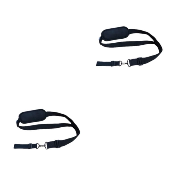 Eigraketly Black Universal Adjustable Trimmer Shoulder Strap Lawn Adjustable Comfortable 1PC Easy for and Strap Belt Mower Hebilla ferrosa 3.8*128 cm 2piezas