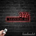 thumbnail image 4 of Handmadetneonsign Home Number Address Metal Wall Art LED Light - Personalized Sign Home Decor 44488, 4 of 5