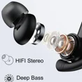 thumbnail image 2 of Auriculares inalámbricos verdaderos oso de fresa Bluetooth TWS gancho para la oreja IPX5 a prueba de agua, 2 of 5