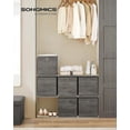 thumbnail image 2 of Juego de 6 cubos Storage Cubes SONGMICS, 33 x 33 cm, color gris brumoso, 2 of 7