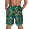 thumbnail image 2 of Lsque Mens Swim Trunks Pineapple And Cactus Pattern - Bathing Suit Compression Liner - Beach Swim Shorts Swimwear - (S-3XL) - Stretch Quick Dry -XX-Large, 2 of 9