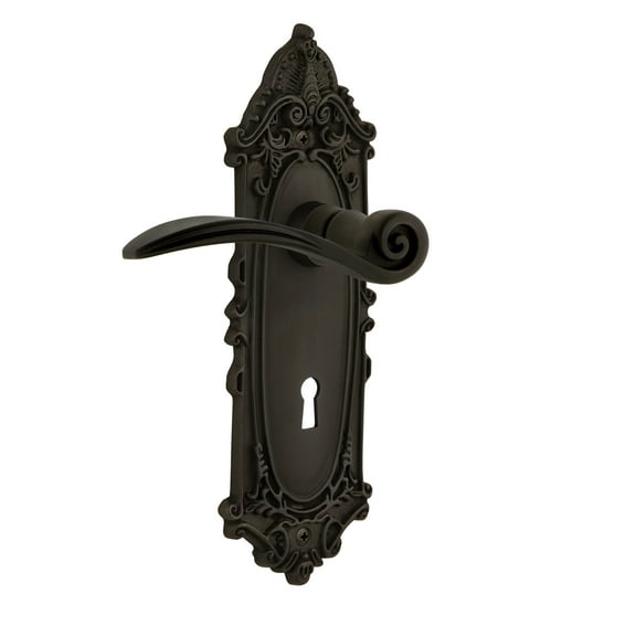 Nostalgic Warehouse Vicswn_Sd_Kh_Lh Swan Non-Turning One-Sided Door Lever - Bronze