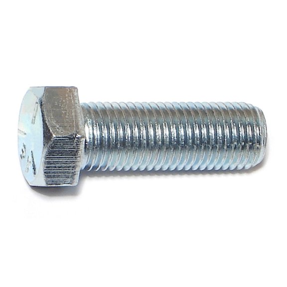 7/16"-20 x 1-1/4" Zinc Plated Grade 5 Steel Fine Thread Hex Cap Screws CSHS5-392