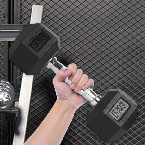 koolsoo Hex Dumbbell 5kg Ergonomic Handle Women Hand Weights for