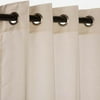 Sunbrella Spectrum Eggshell Outdoor Curtain with Nickel Plated Grommets 50 in. x 84 in.