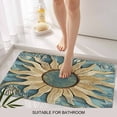 thumbnail image 3 of Blue Golden Sun Door Mat&nbsp;Indoor Outdoor Entrance, Non Slip Small Rug for Kitchen Bathroom Entryway Rug, Vintage Abstract Art Retro Washable Doormat Floor Mat for Office Home Decor 18x30 Inch, 3 of 8