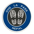 thumbnail image 1 of Go Trekking! At Cho La Pass, Nepal 3.5 Inch Iron Or Sew On Embroidered Fabric Badge Patch Hiking Trails Iconic Series, 1 of 2