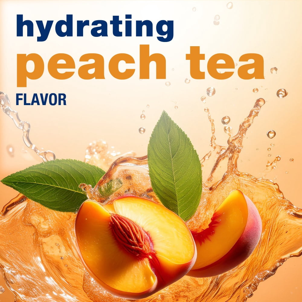 Kroger Hydrate Zero Sugar Peach Tea Drink Mix Packets 10 Count - 5 Pack