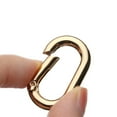 thumbnail image 6 of 1/2/4/5pcs Zinc Alloy Plated Accessories Camping Hiking Outdoor Carabiner Handbags Clips Spring Oval Rings Bag Belt Buckles GOLD 1PC, 6 of 8