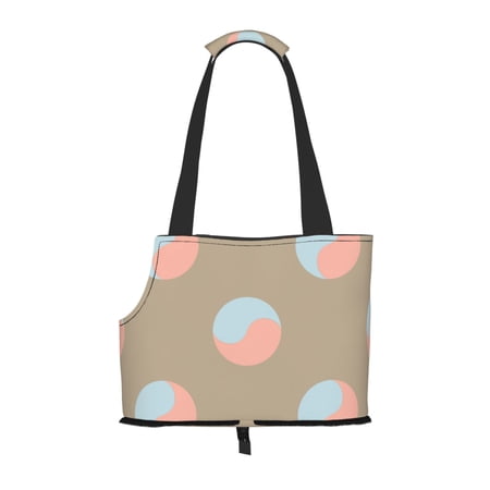 Dog Sling Carrier, Small Dog/Cat Soft Side Carrier Tote Bag for Subway/Shopping/Hiking/Travel-Planet Fish Pattern