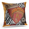 thumbnail image 1 of BOSDECO Beautiful Ethnic Pattern Elephant Cult Pillowcase Pillow Cover Cushion Case 18x18 inch, 1 of 1