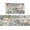 Grey, variant on Palm Tree Leaves Kitchen Rug Set,Summer Tropical Jungle Palm Sunday Pattern Runner Rugs with Rubber Backing,Throw Rugs Washable for Kitchen Sink,Laundry Room,Standing Desk,Spring Summer Rugs