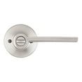 thumbnail image 2 of Kwikset Ladera Entry Door Handle with Lock and Key, Secure Keyed Reversible Lever Exterior, For Front Entrance and Bedrooms, Satin Nickel, Pick Resistant Smartkey Rekey Security and Microban, 2 of 6
