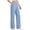 Sky Blue, variant on Women's Pants Petite,High Waisted Wide Leg Pants for Women Soft Comfy Casual Yoga Pants with Pockets
