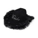 thumbnail image 4 of Sombrero de vaquero elegante para caballero, sombrero de jazz, sombrero ligero con protección solar para club. Negro, 4 of 9