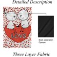 thumbnail image 4 of GZHJMY Garden Flag Double Sided Doodle Lovers Valentines, Fade Resistant Yard Flag Durable Banner Indoor Outdoor Home Decor 12x18 Inch Yard Flags, 4 of 7