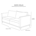 thumbnail image 4 of Sala Oslo 3 Piezas Café (Sofá, Love Seat y Sillón), 4 of 6