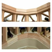 Designer Curved Molding Kit (Prime Mahogany - Dark Walnut Stain)