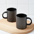 thumbnail image 2 of Stone Lain Daisy 32-Piece Dinnerware Set Stoneware, Brown and Black, 2 of 6
