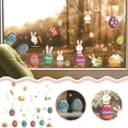 thumbnail image 3 of Pegatinas de Pascua para ventana BFSAUHA, autoadhesivas, con diseño de huellas de conejo, para nevera, decoración para apartamento de hombre y niña, pegatinas de pared para dormitorio, papel tapiz., 3 of 7