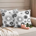 thumbnail image 5 of 2 Pack Outdoor Waterproof Throw Pillow Covers,Abstract Radiation Lines Decorative Square Pillow Case Patio Pillowcases for Chair Couch Sofa 16x16in, 5 of 9