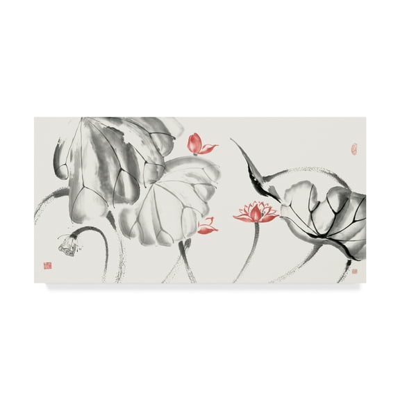 Trademark Fine Art 'Lotus Study with Coral III' Canvas Art by Nan Rae