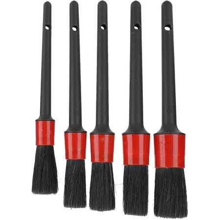 5PCS Car Detail Brush Auto Brushe Brush Kit Auto Detailing Kit Durable Air Vents Engine for Wheels Household