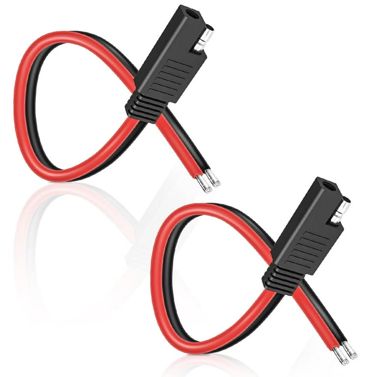 Sae Connector 12v IMESTOU 10AWG SAE To O Ring Terminal Harness 2 Pin Quick Disconnect 1256603