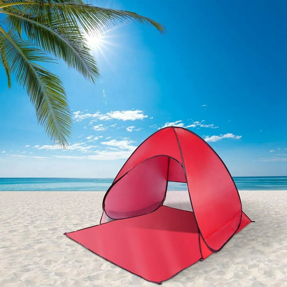 Beach Tent Pop Up Beach Tent Canopy Sun Shade Shelter Anti-UV Automatic Waterproof