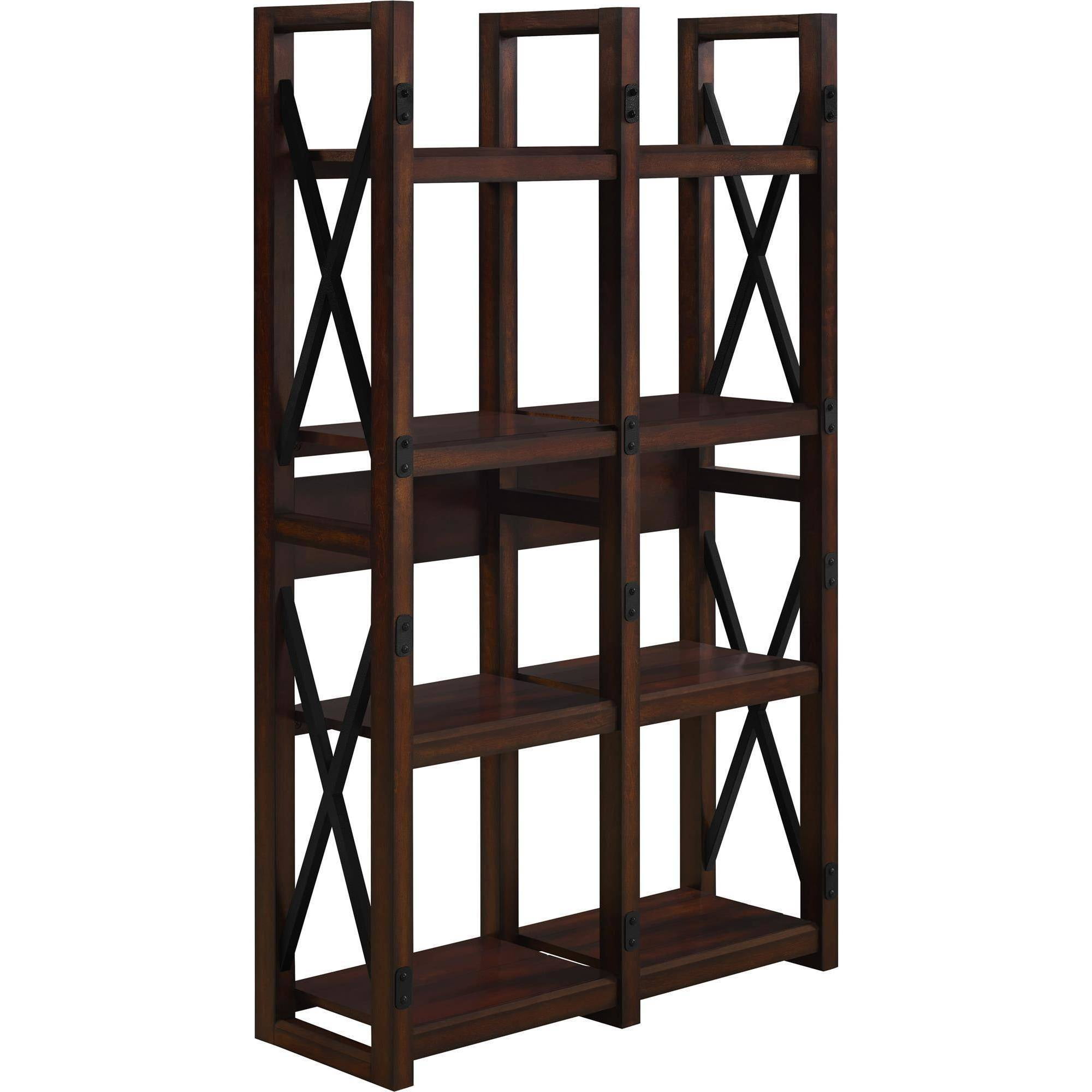Better Homes and Gardens Preston Park Bookcase/Room Divider, Mahogany