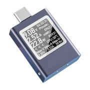 USB C Power Meter with Rotatabled Display for Easy Voltage Current Testing