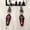 01#Vampire Bat Cross Earrings, variant on Gothic Vampire Bat Coffin Earrings Alternative Halloween Red Ename Cross Jewelry-08#Upside Down Bat Coffin Cross
